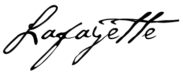 Handwritten Lafayette name